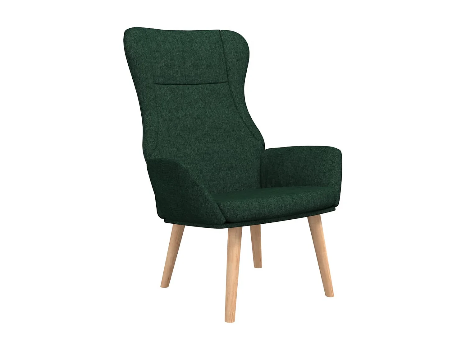 Fauteuil de relaxation Vert foncé Tissu