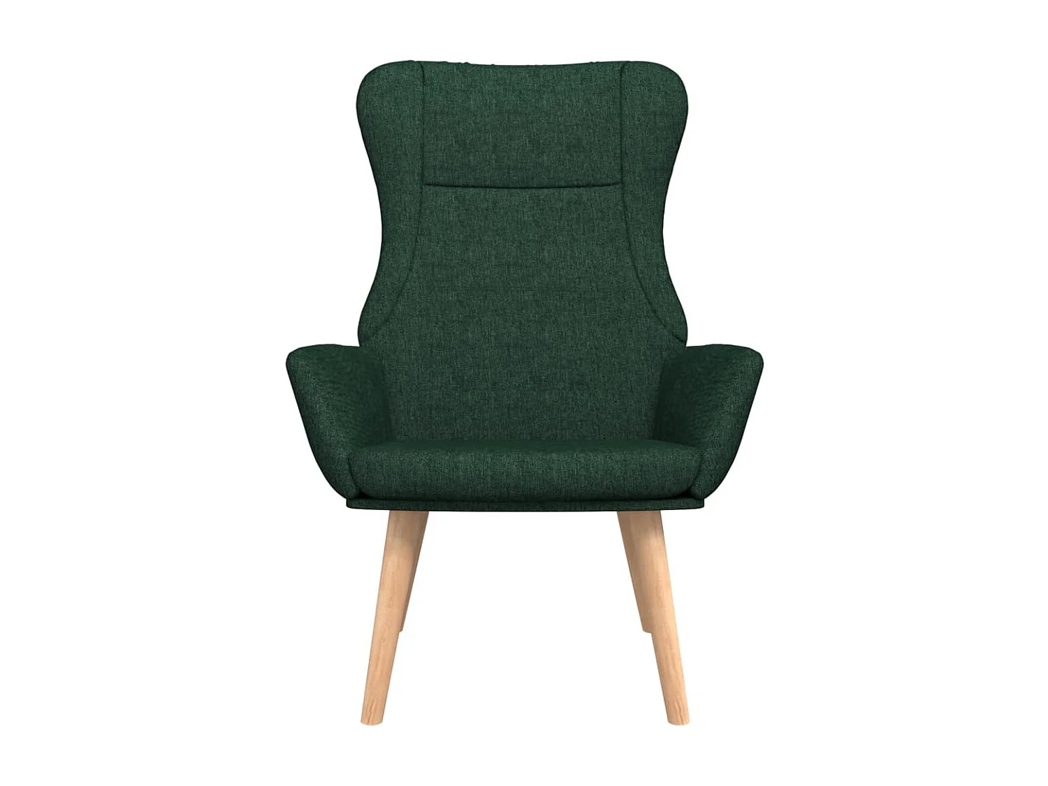 Fauteuil de relaxation Vert foncé Tissu