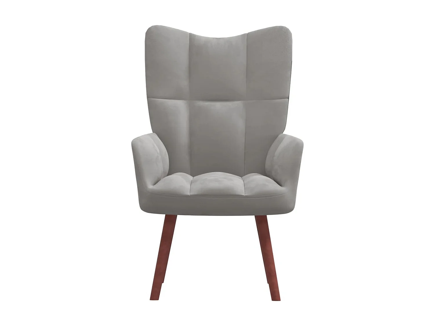 Fauteuil de relaxation Gris clair Velours