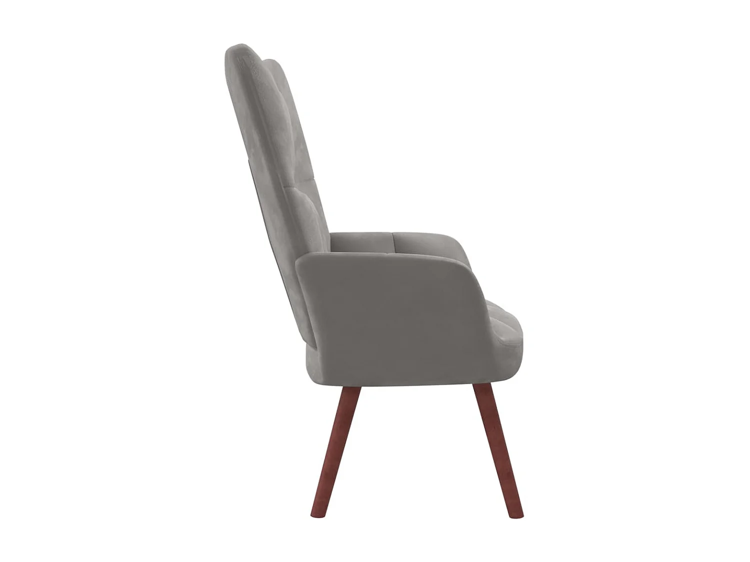 Fauteuil de relaxation Gris clair Velours