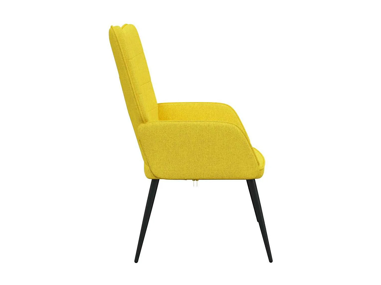 Fauteuil de relaxation Jaune moutarde Tissu