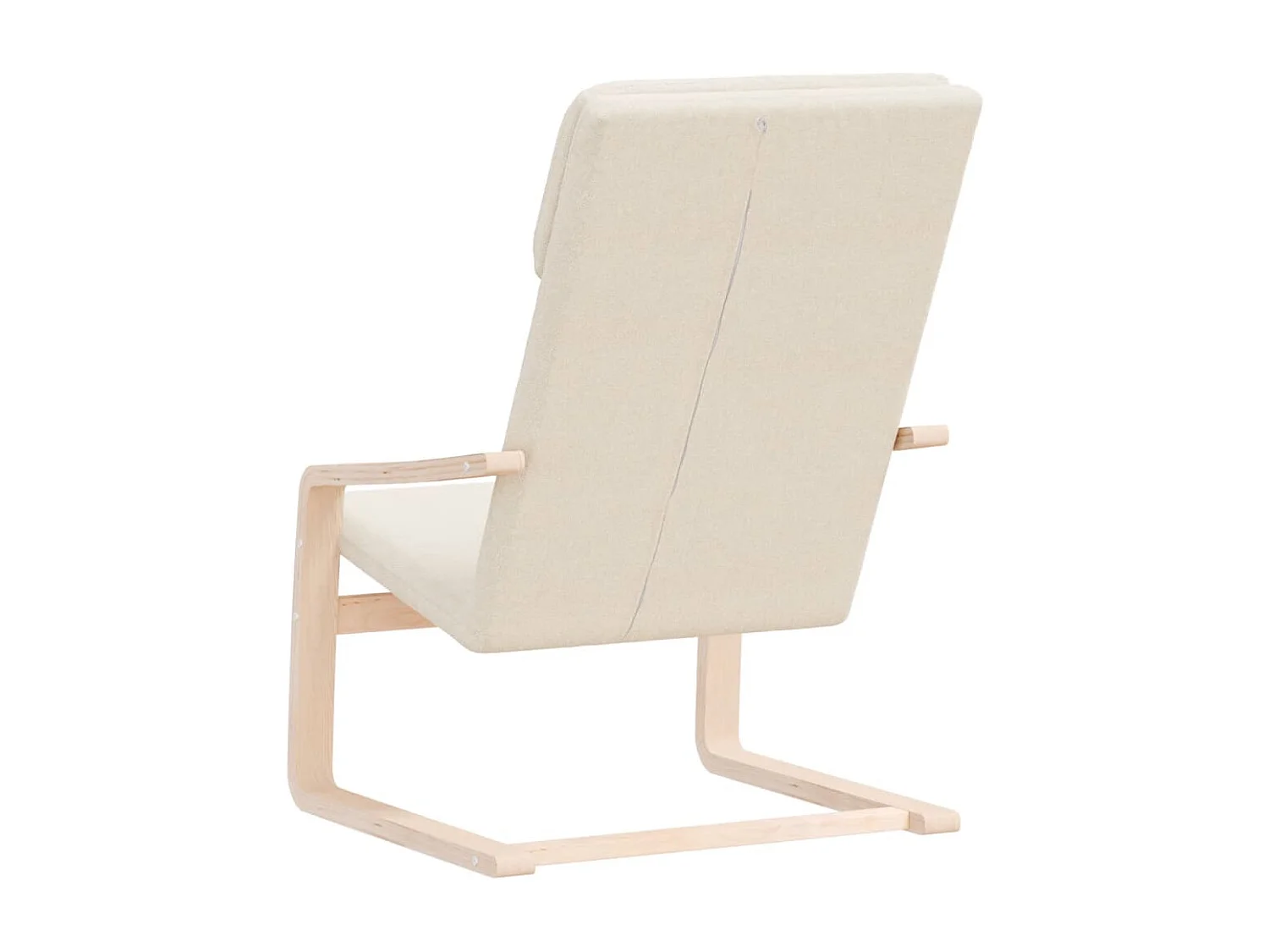 Fauteuil de relaxation Crème Tissu