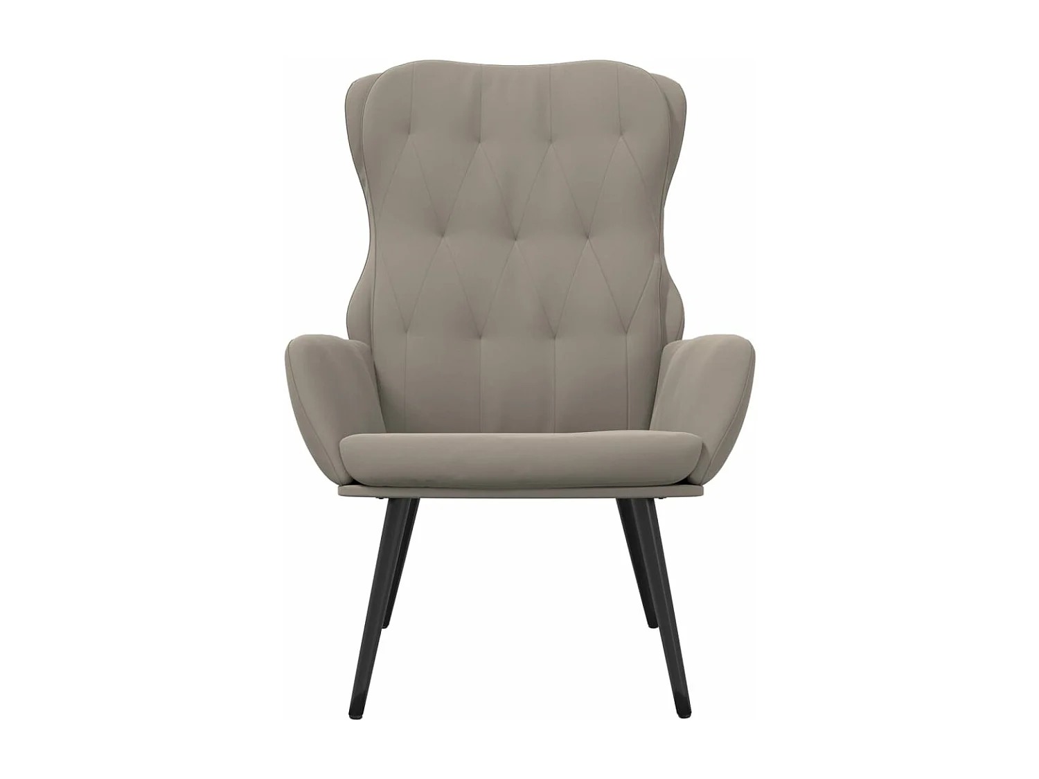 Fauteuil de relaxation Gris clair Velours