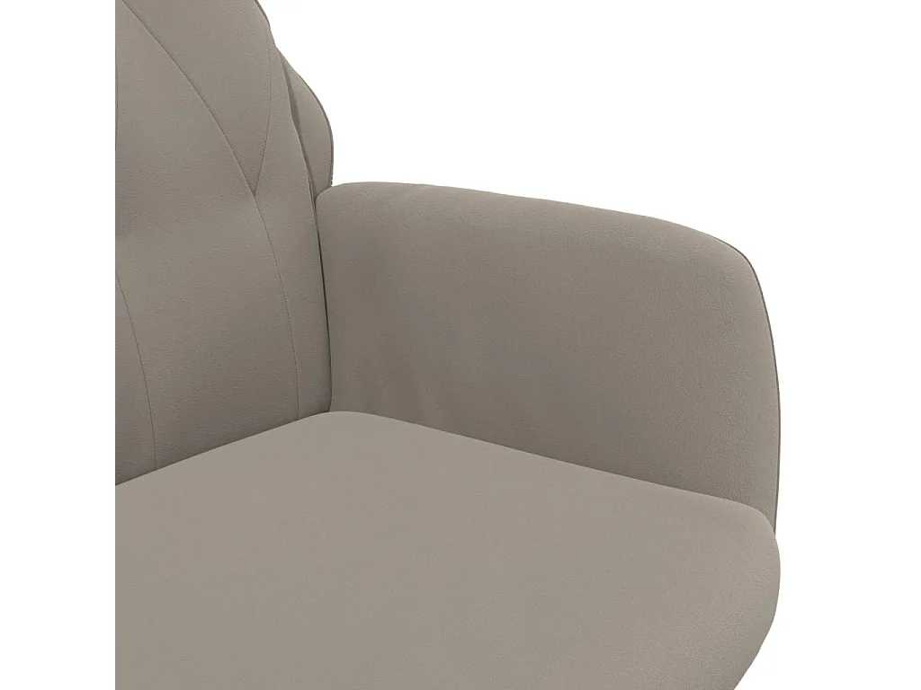 Fauteuil de relaxation Gris clair Velours