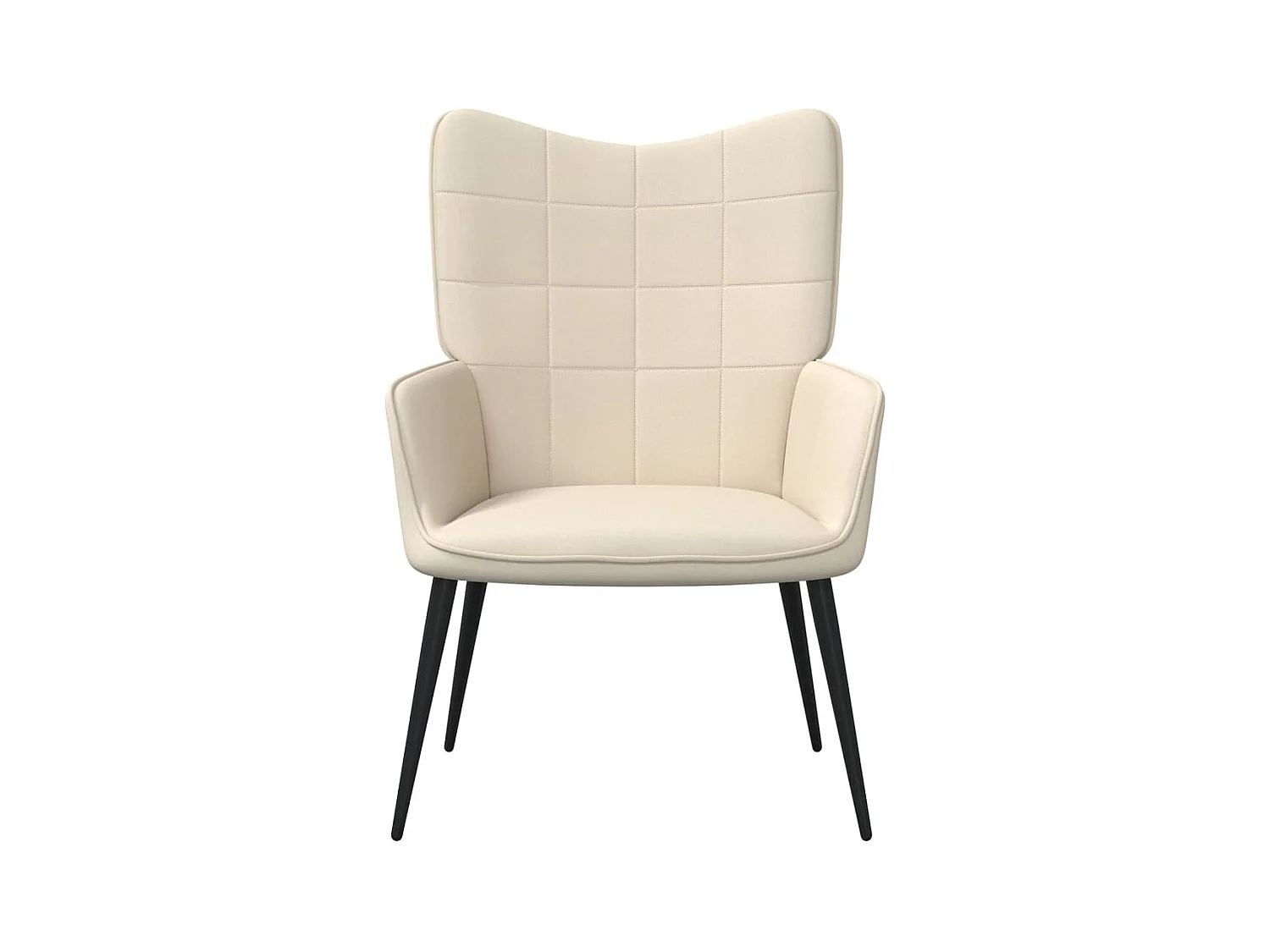 Fauteuil de relaxation Crème Tissu