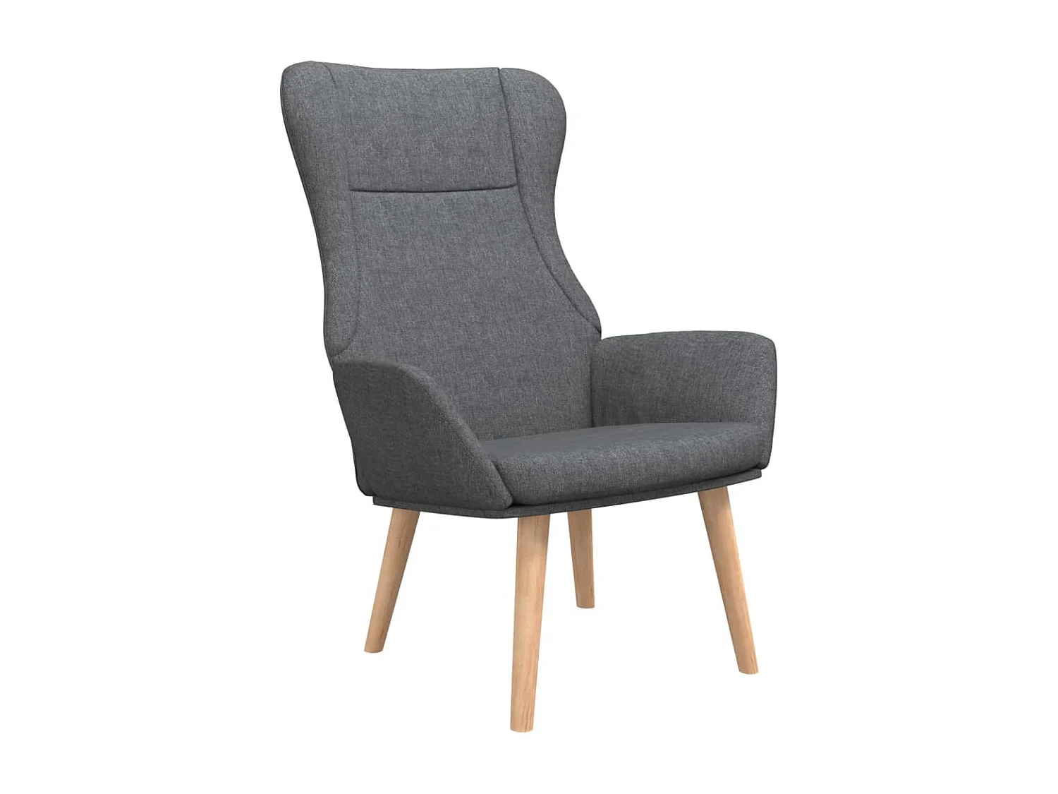 Fauteuil de relaxation Gris foncé Tissu