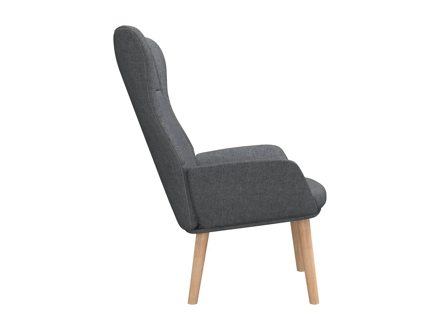 Fauteuil de relaxation Gris foncé Tissu