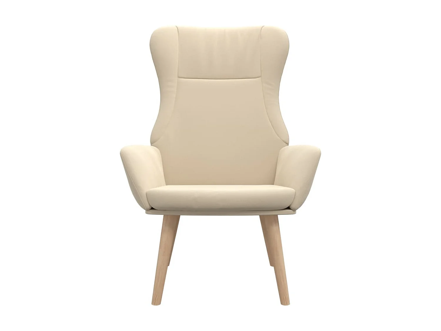 Fauteuil de relaxation Crème Tissu