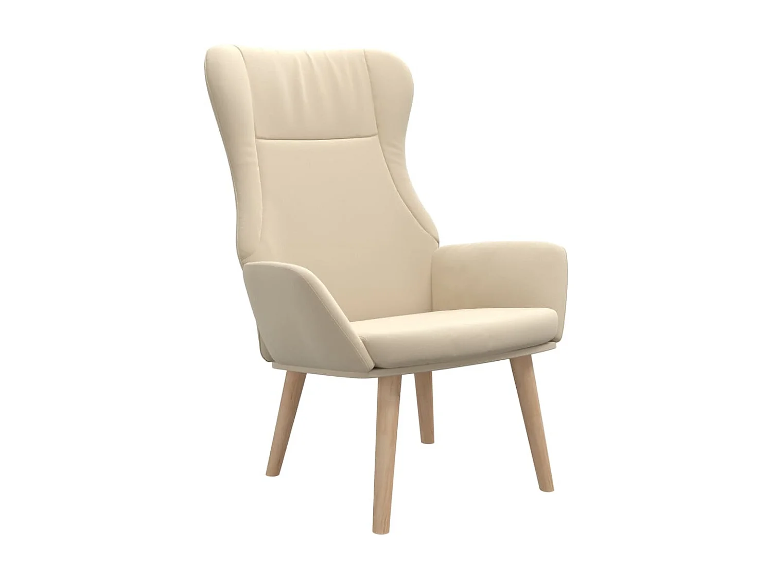 Fauteuil de relaxation Crème Tissu