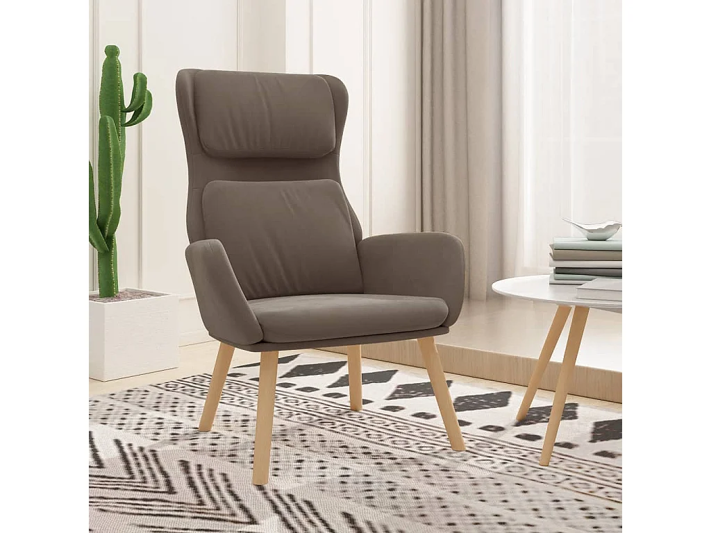 Fauteuil de relaxation Marron Velours