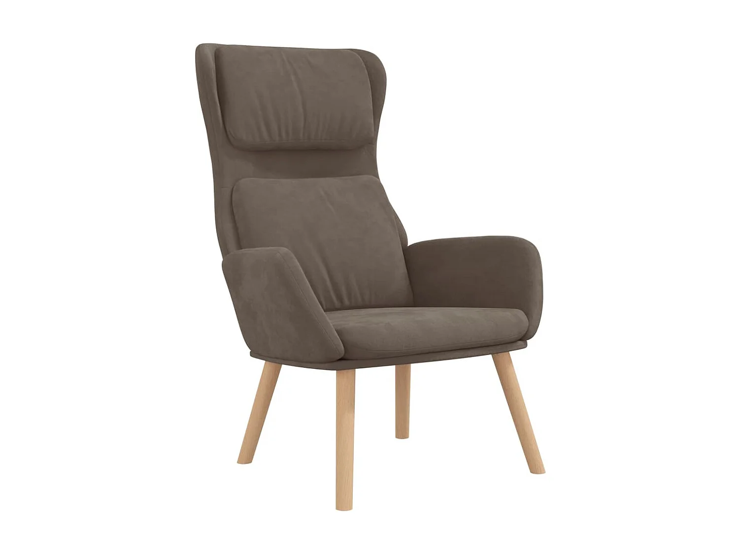 Fauteuil de relaxation Marron Velours