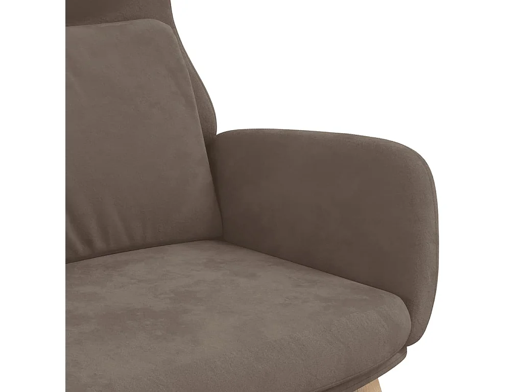 Fauteuil de relaxation Marron Velours