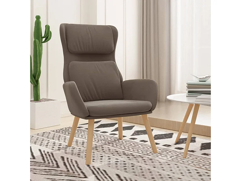Fauteuil de relaxation Marron Velours