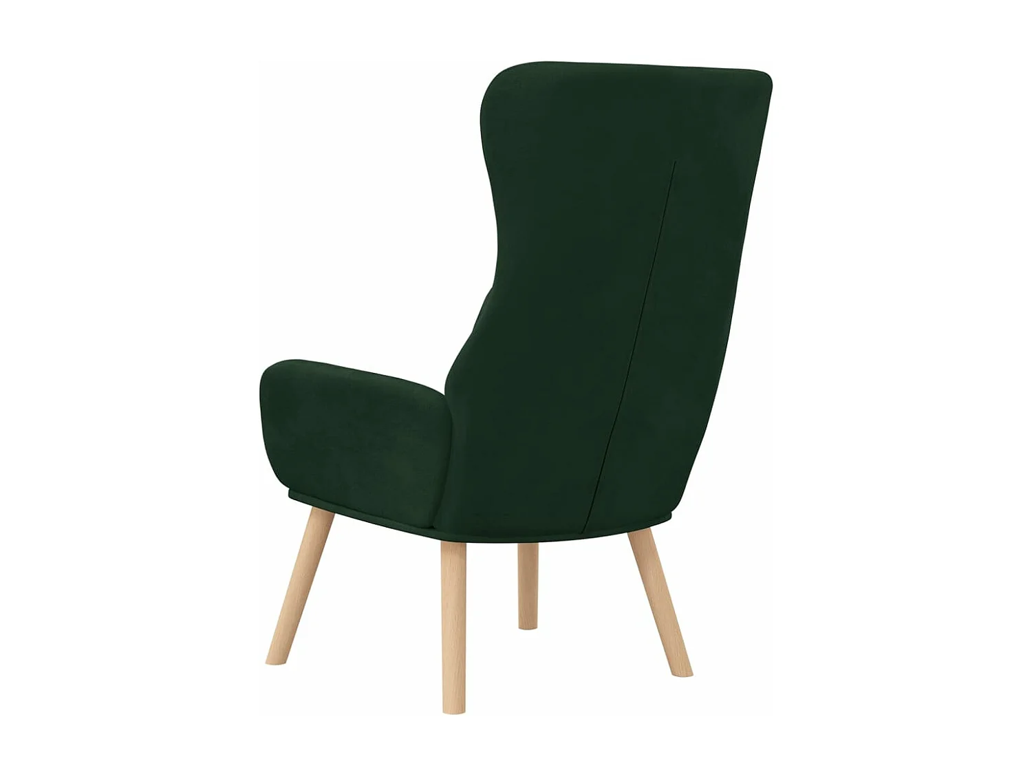 Fauteuil de relaxation Vert foncé Velours
