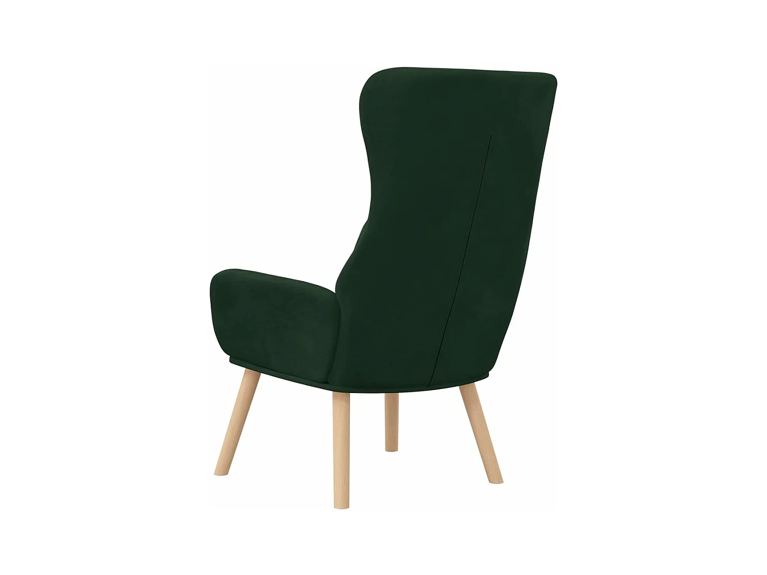 Fauteuil de relaxation Vert foncé Velours