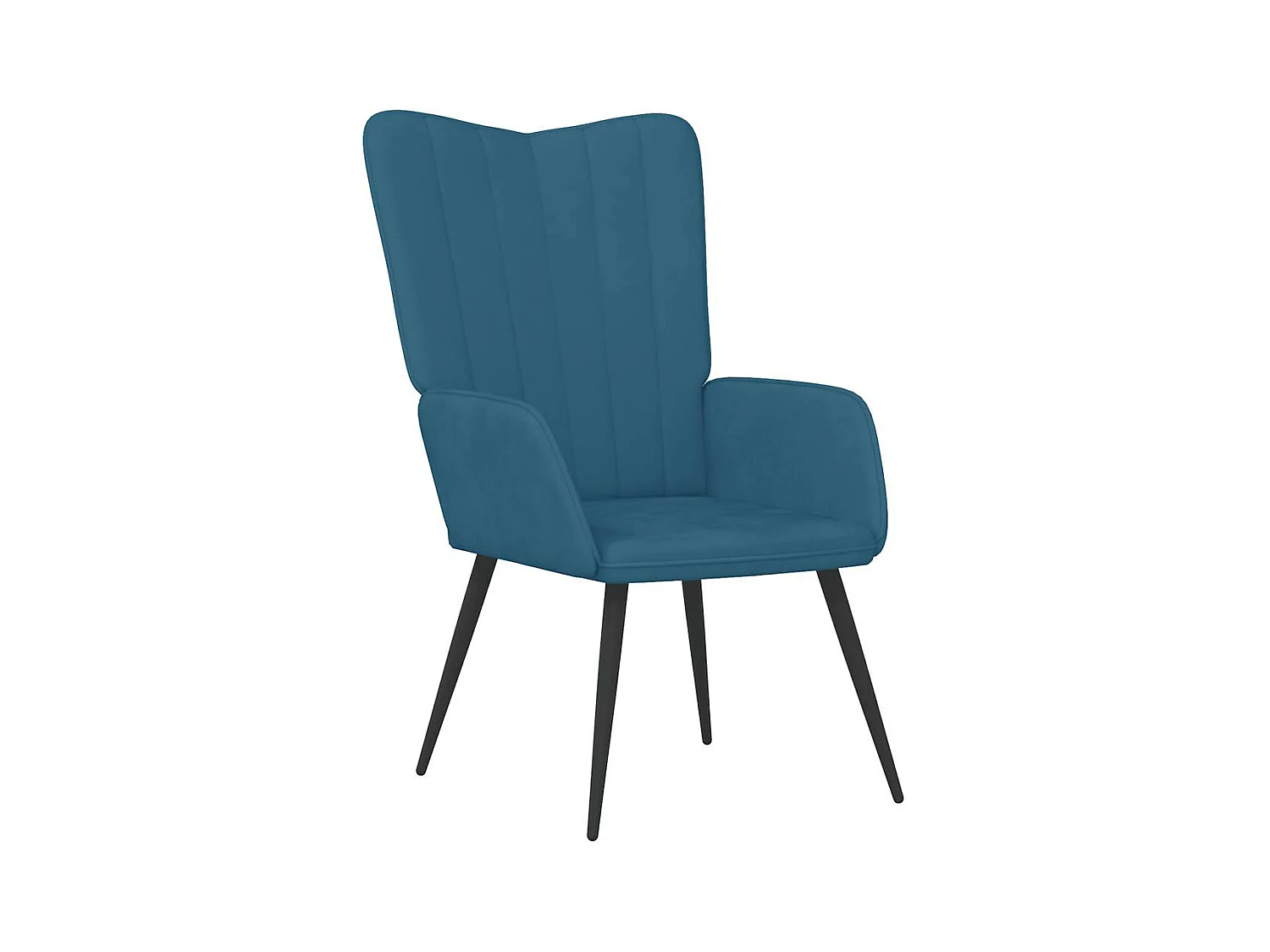 Fauteuil de relaxation Bleu Velours