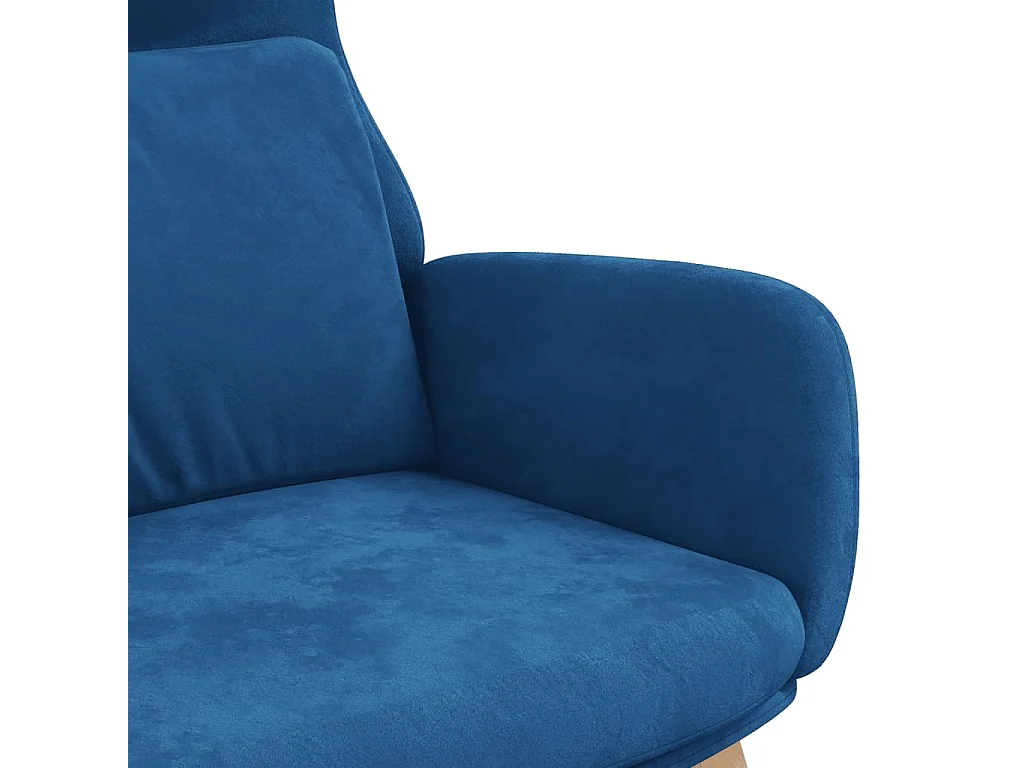 Fauteuil de relaxation Bleu Velours