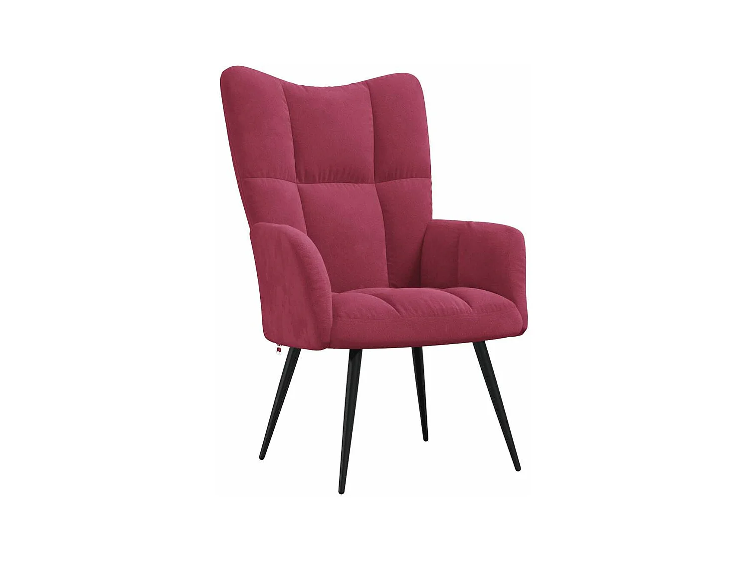 Fauteuil de relaxation Rouge bordeaux Velours