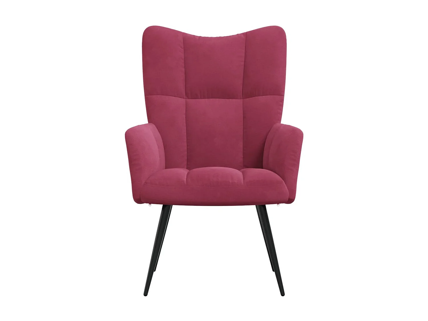 Fauteuil de relaxation Rouge bordeaux Velours
