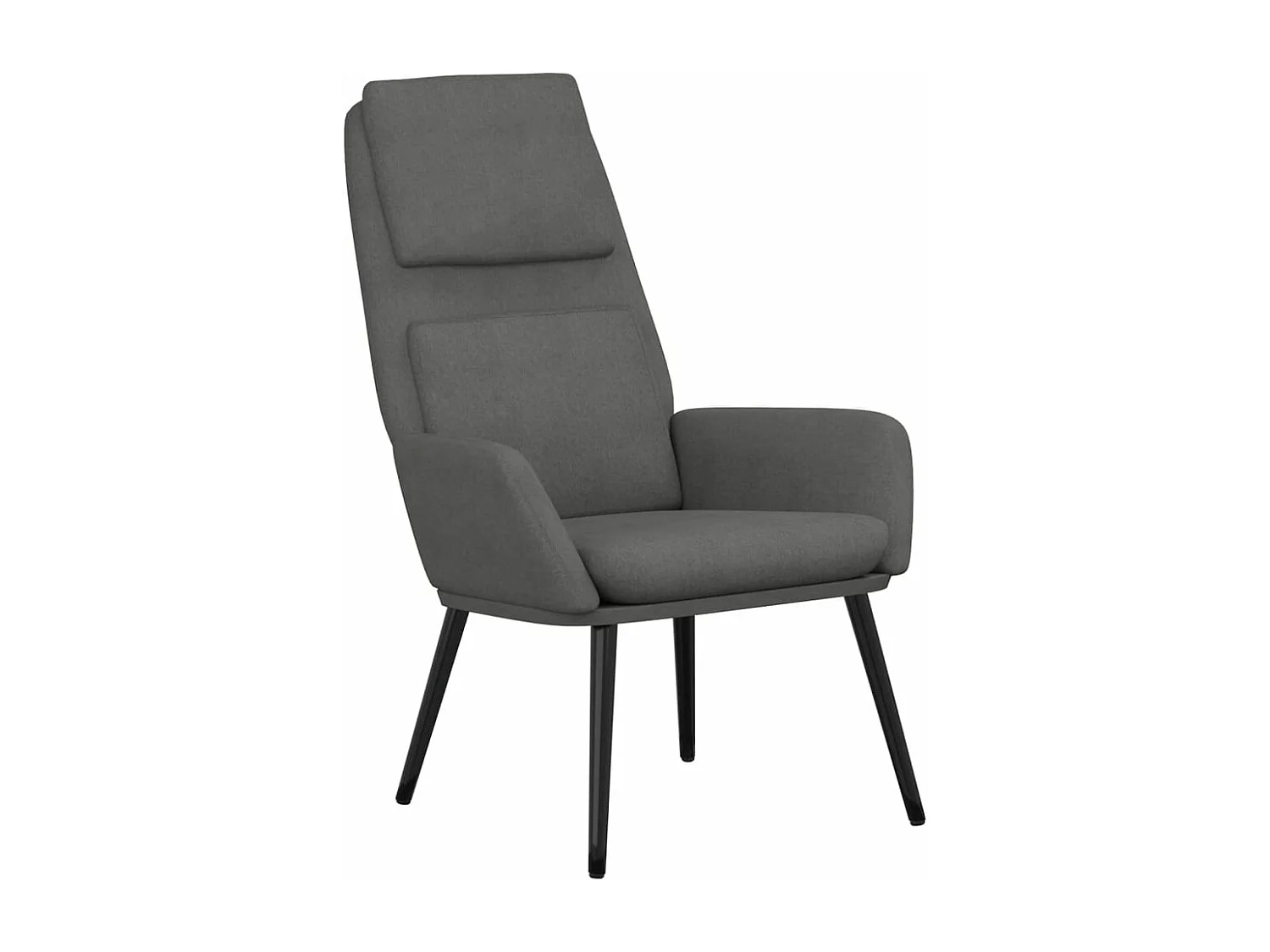 Fauteuil de relaxation Gris clair Tissu