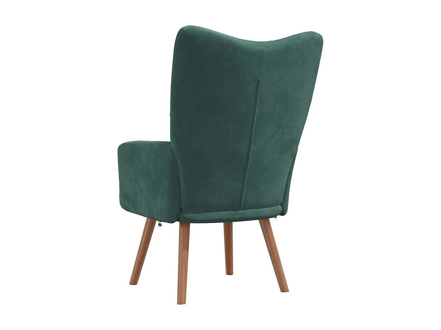 Fauteuil de relaxation Vert foncé Velours