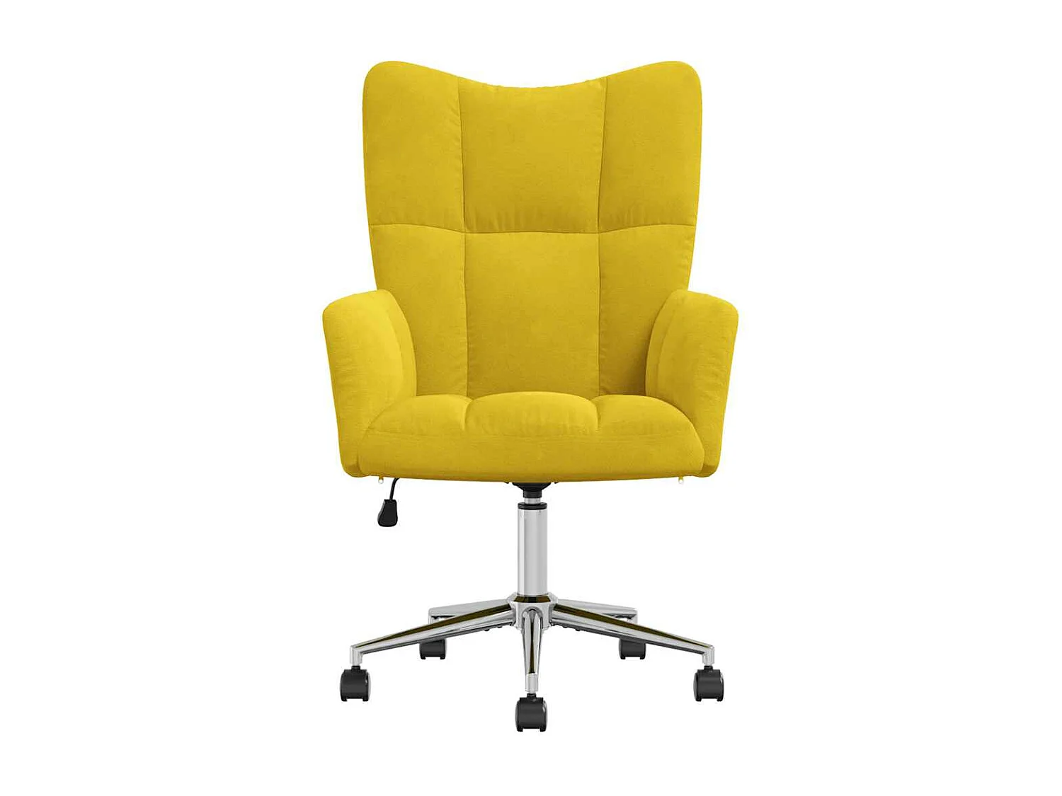 Fauteuil de relaxation Jaune moutarde Velours