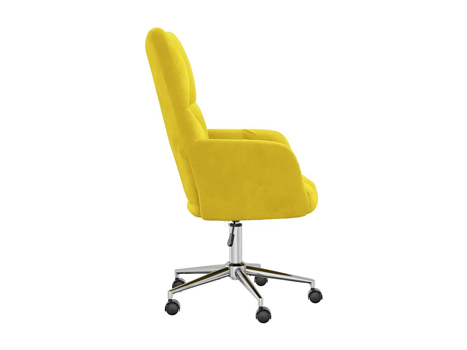 Fauteuil de relaxation Jaune moutarde Velours