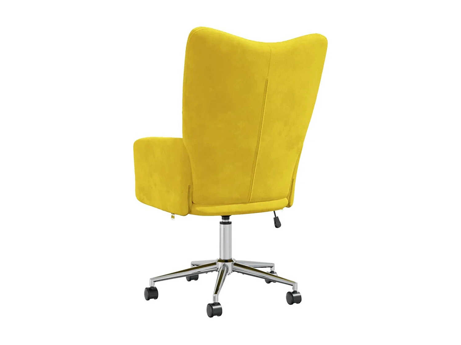 Fauteuil de relaxation Jaune moutarde Velours