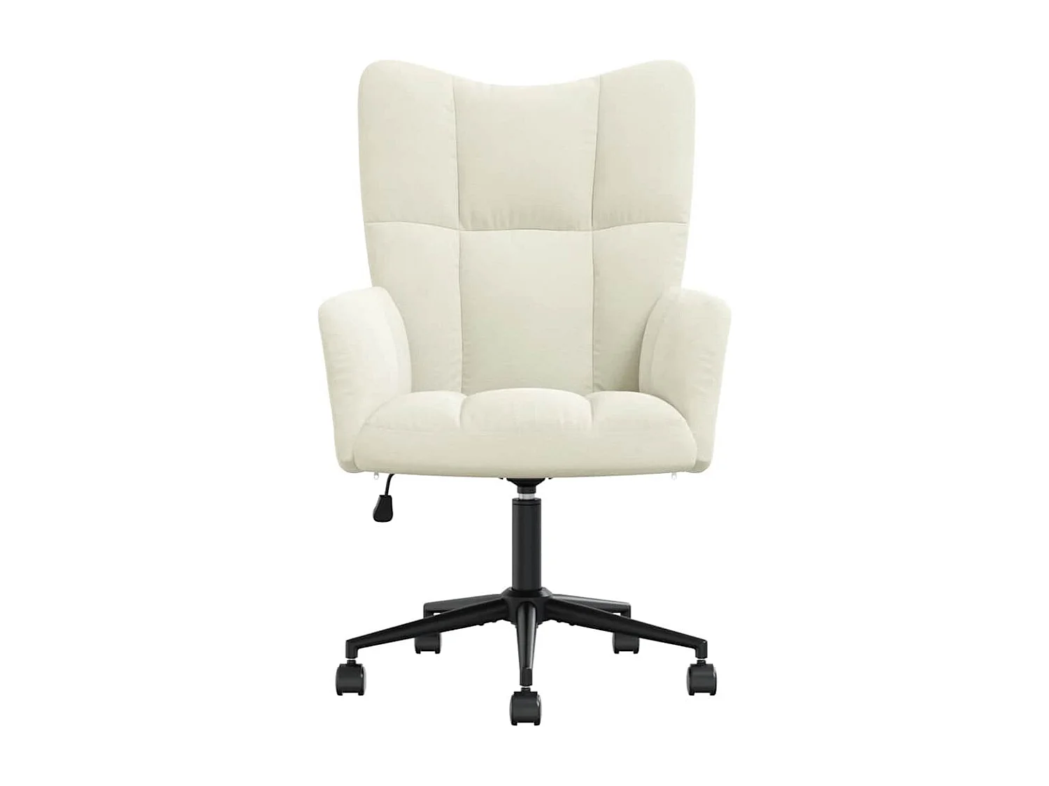 Fauteuil de relaxation Blanc crème Velours