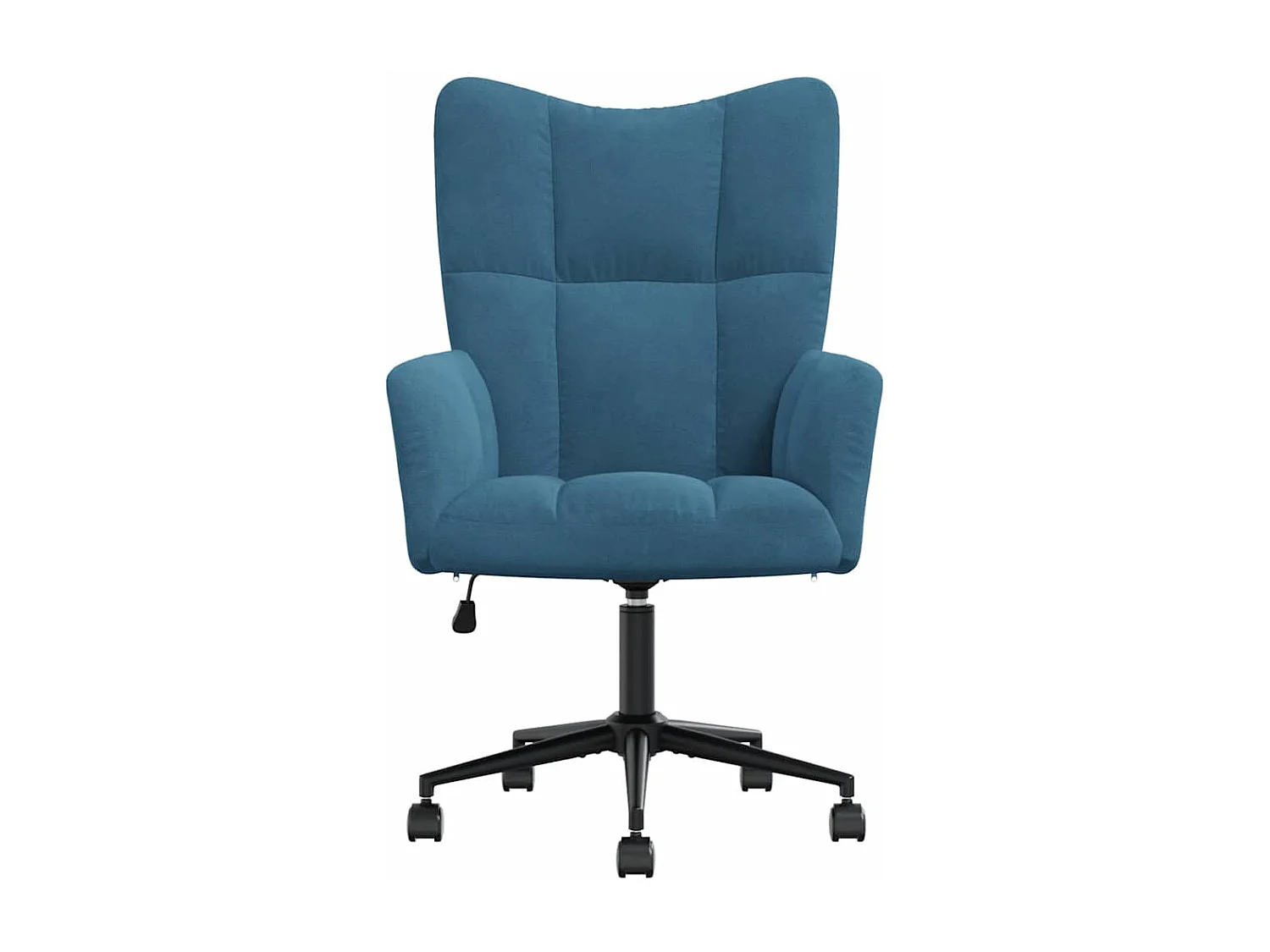 Relaxstoel fluweel blauw