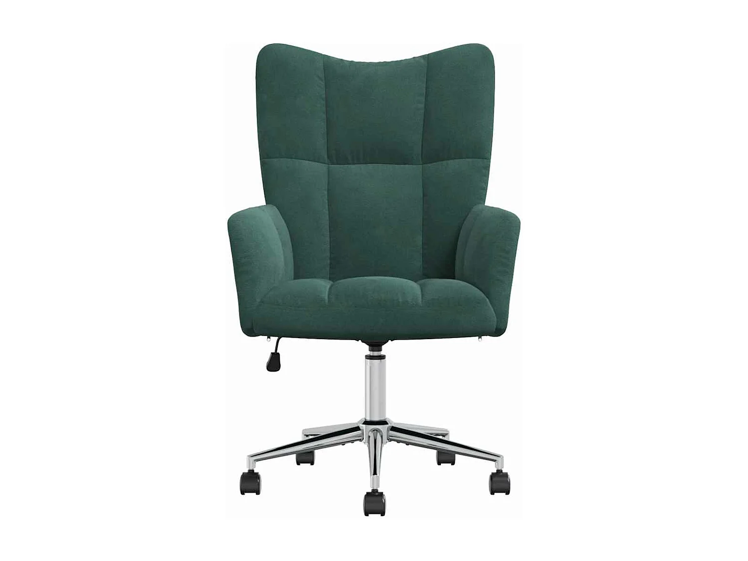 Fauteuil de relaxation Vert foncé Velours