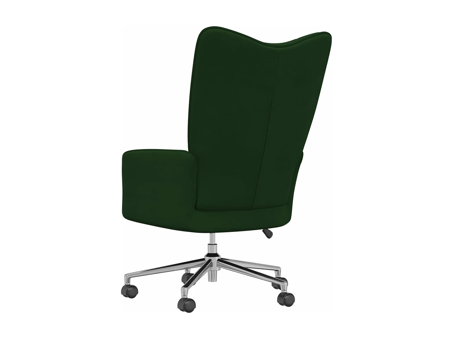 Fauteuil de relaxation Vert foncé Velours
