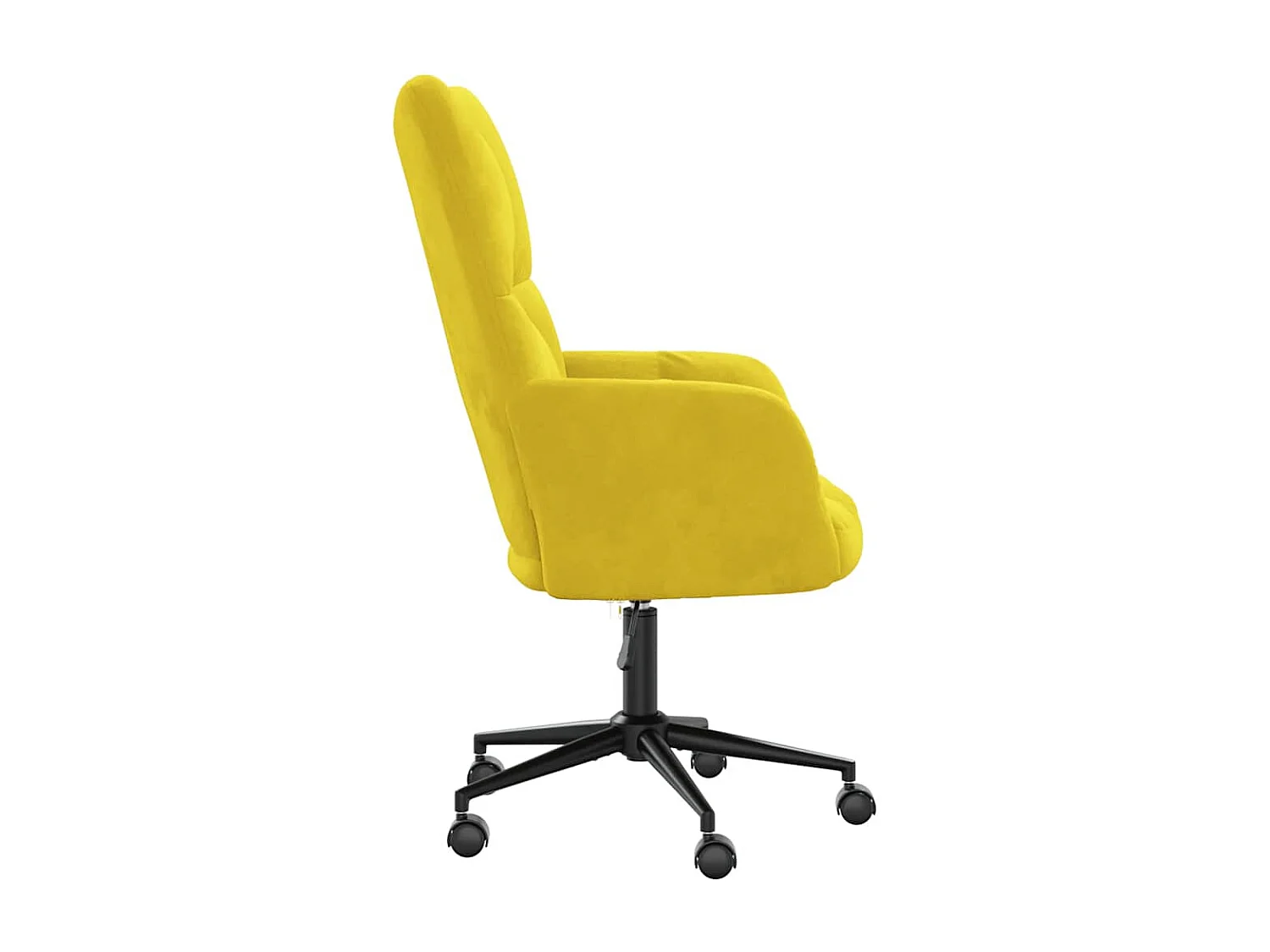 Fauteuil de relaxation Jaune moutarde Velours
