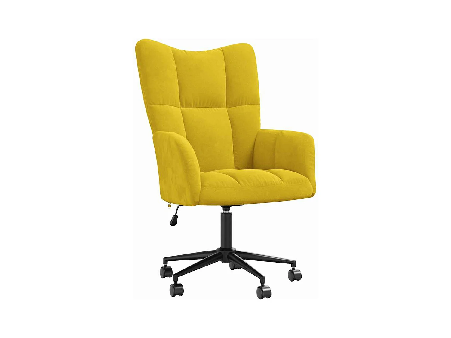 Fauteuil de relaxation Jaune moutarde Velours