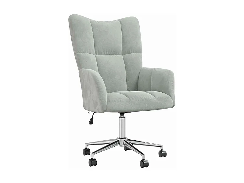 Fauteuil de relaxation Gris clair Velours