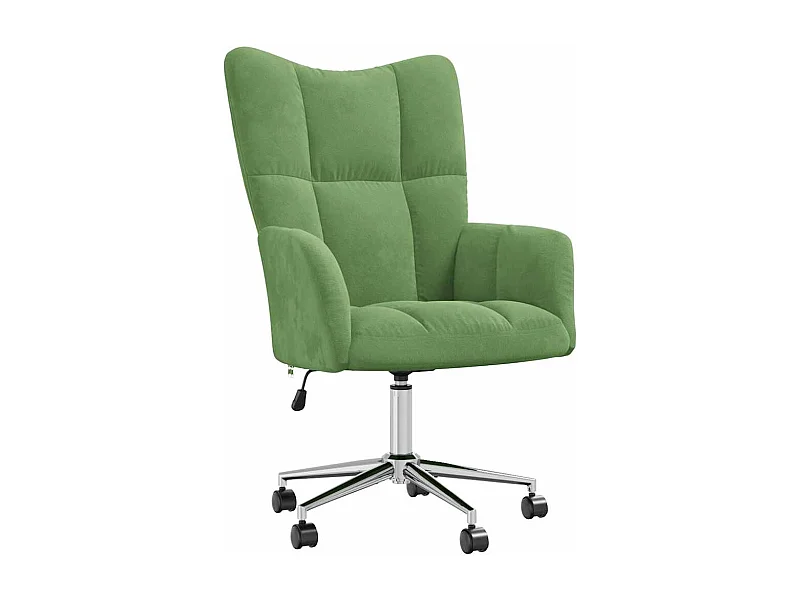 Fauteuil de relaxation Vert clair Velours
