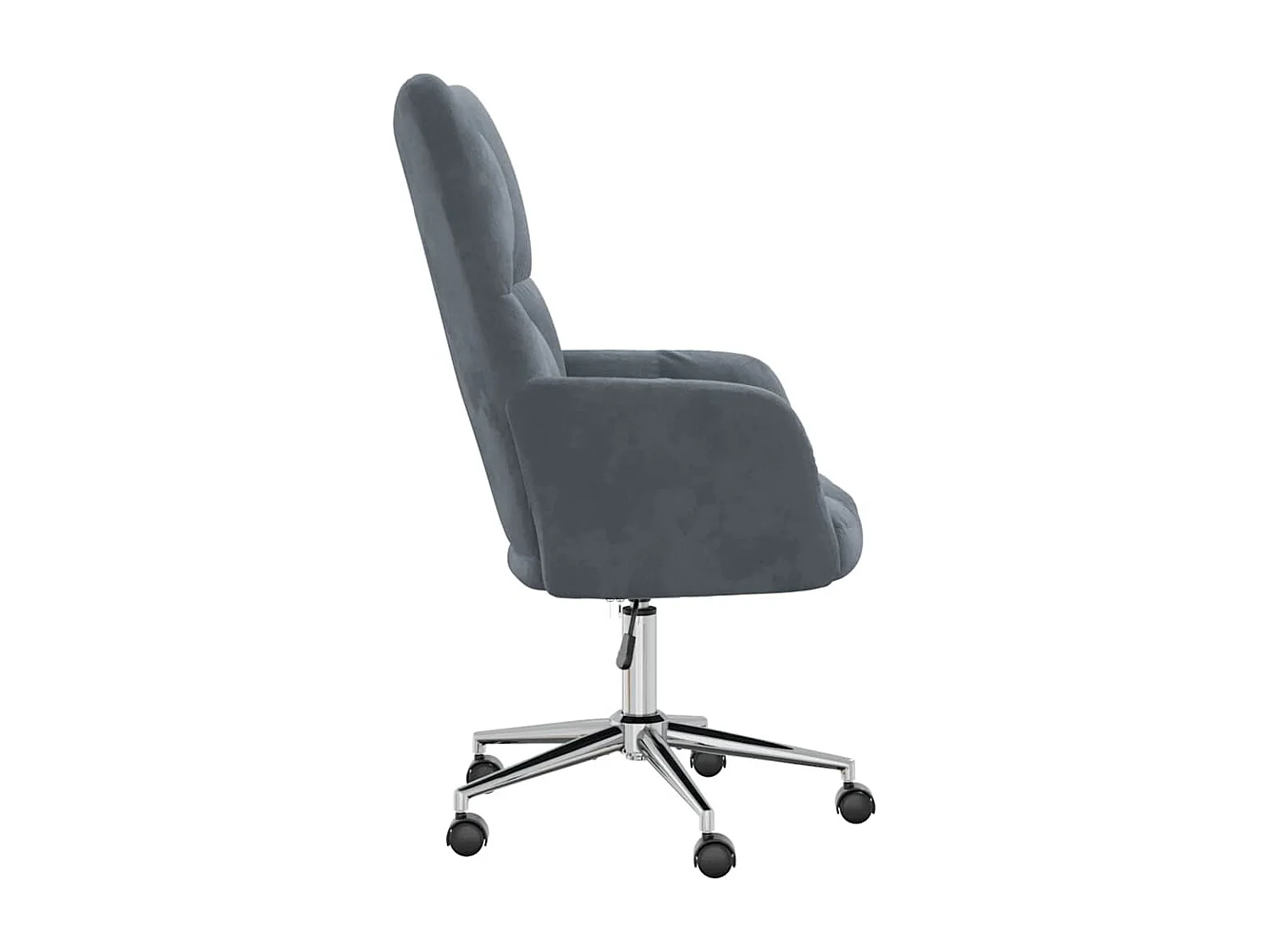 Fauteuil de relaxation Gris foncé Velours
