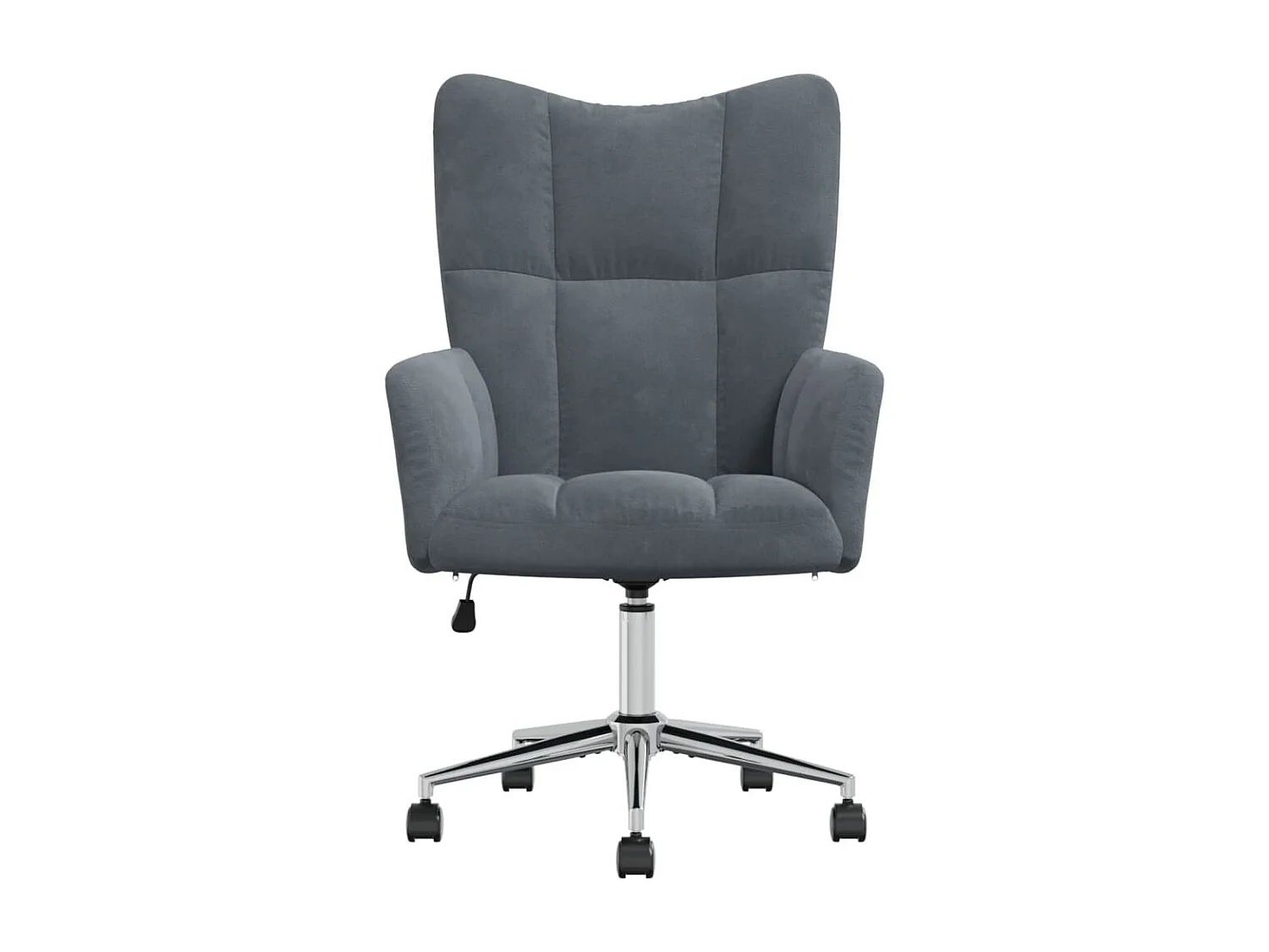 Fauteuil de relaxation Gris foncé Velours