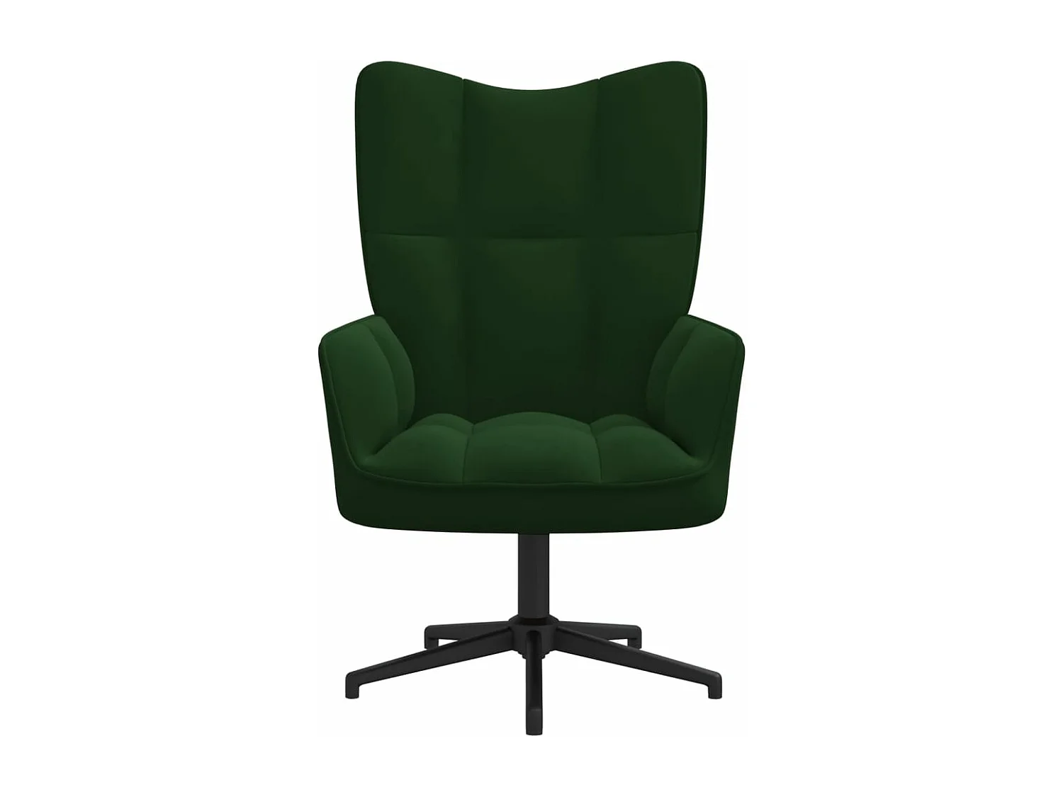 Fauteuil de relaxation Vert foncé Velours