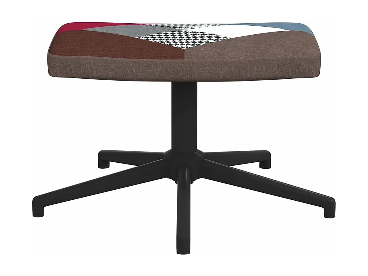 Fauteuil de relaxation avec repose-pied Patchwork Tissu