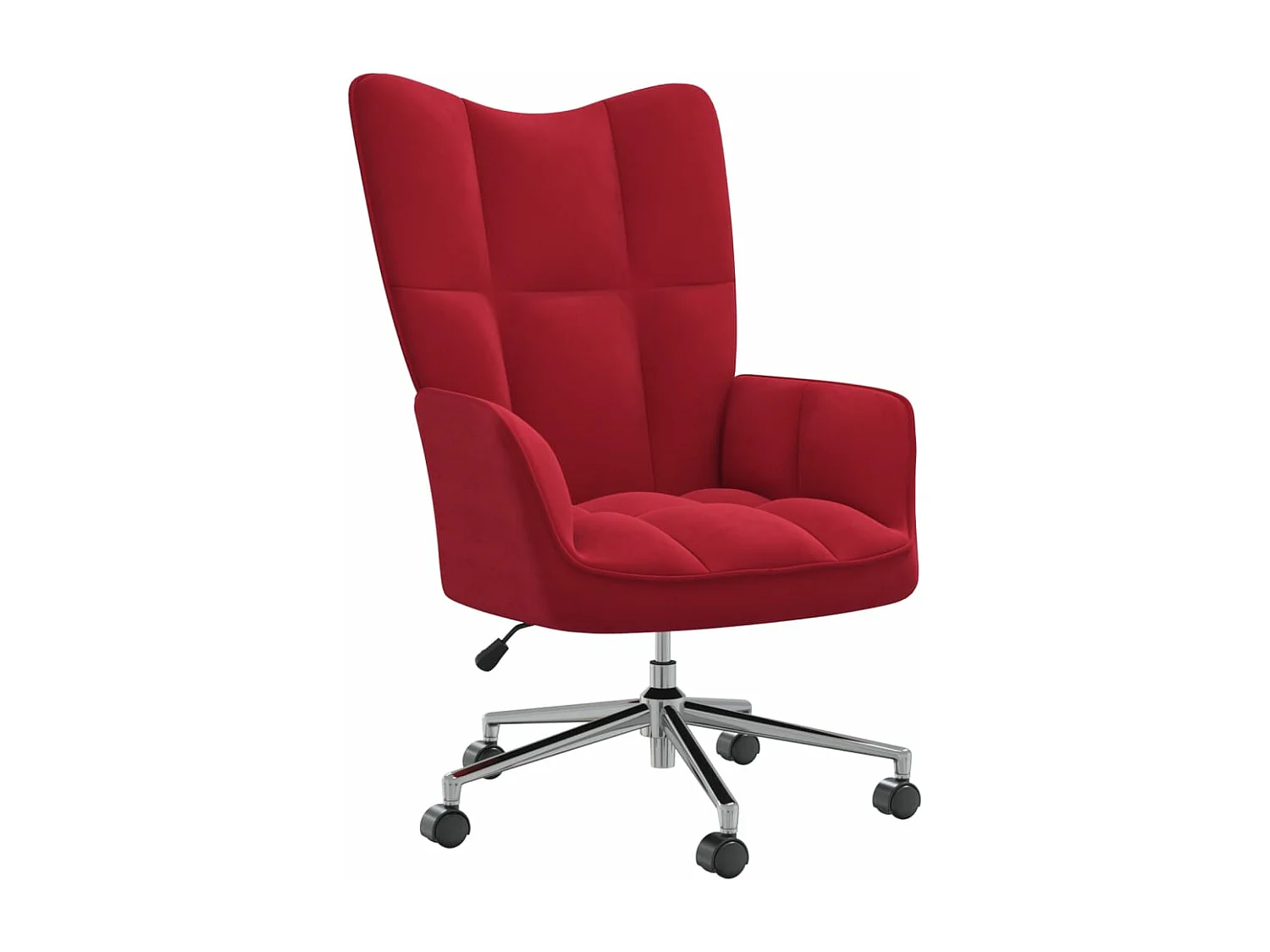 Fauteuil de relaxation Rouge bordeaux Velours