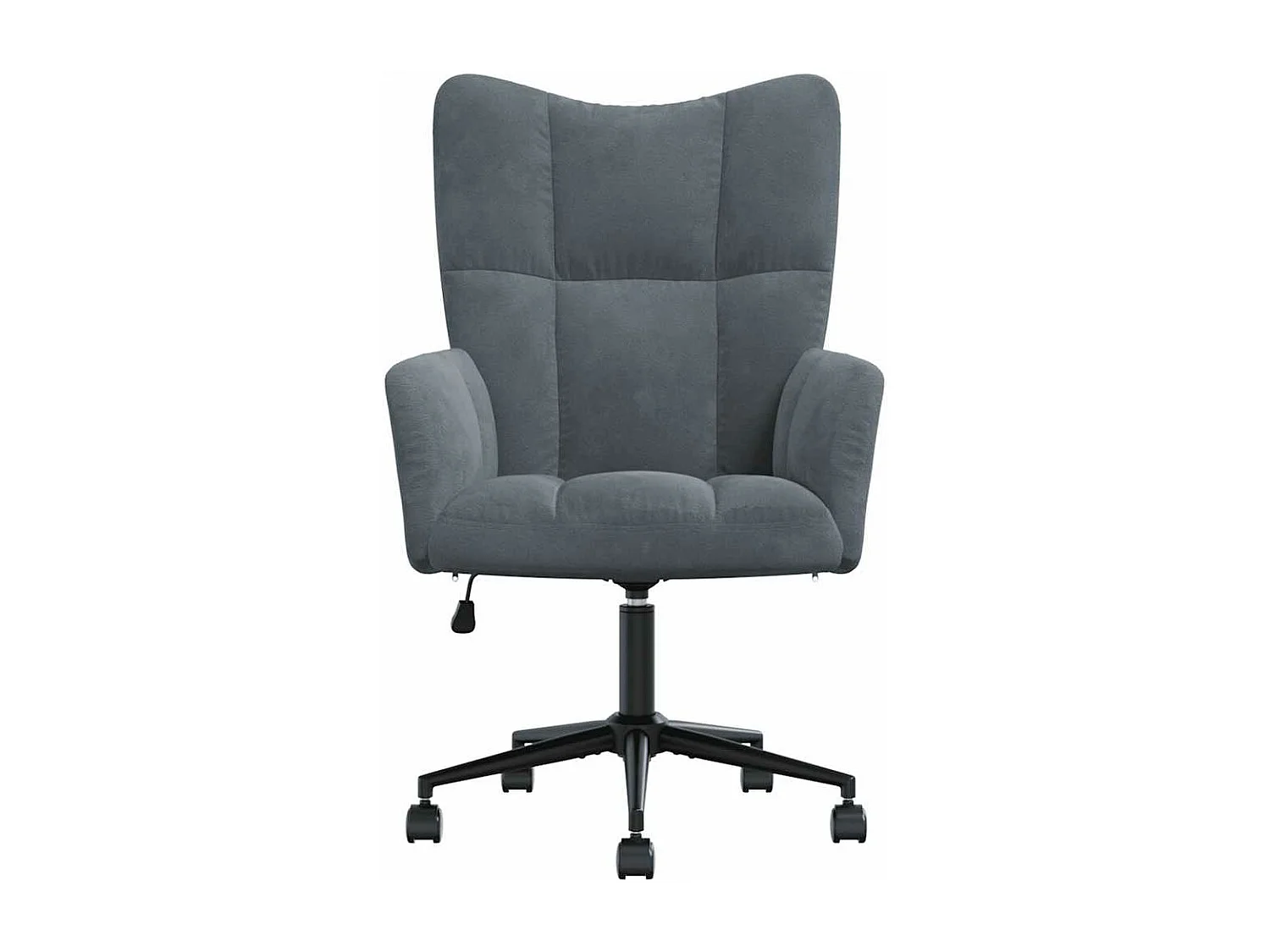Fauteuil de relaxation Gris foncé Velours