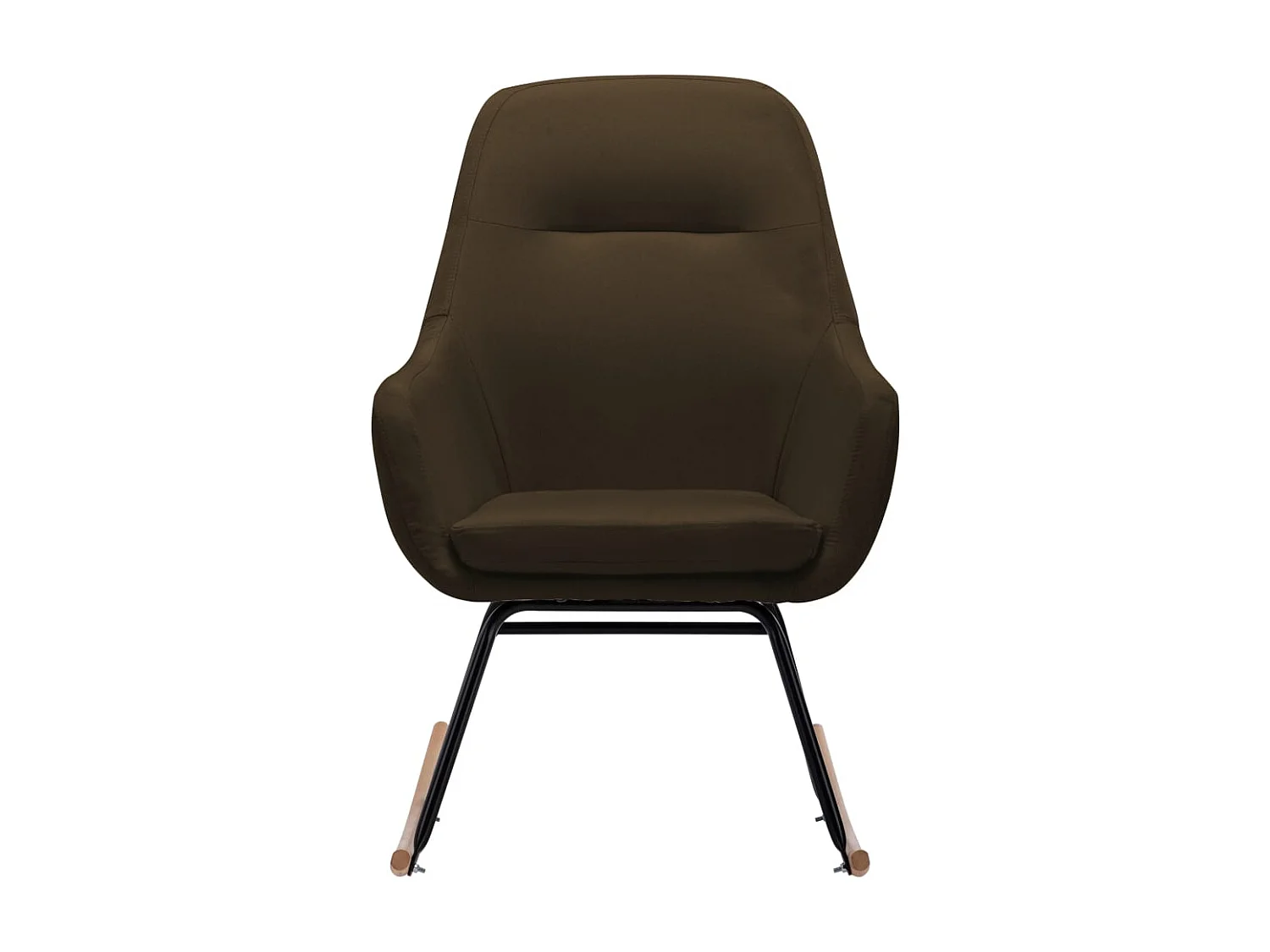 Chaise à bascule Marron Tissu