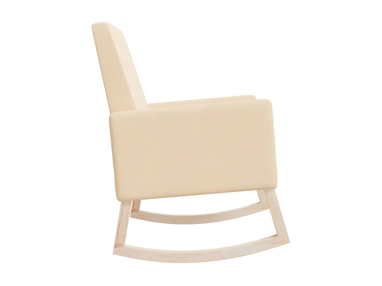 Chaise à bascule Crème Tissu