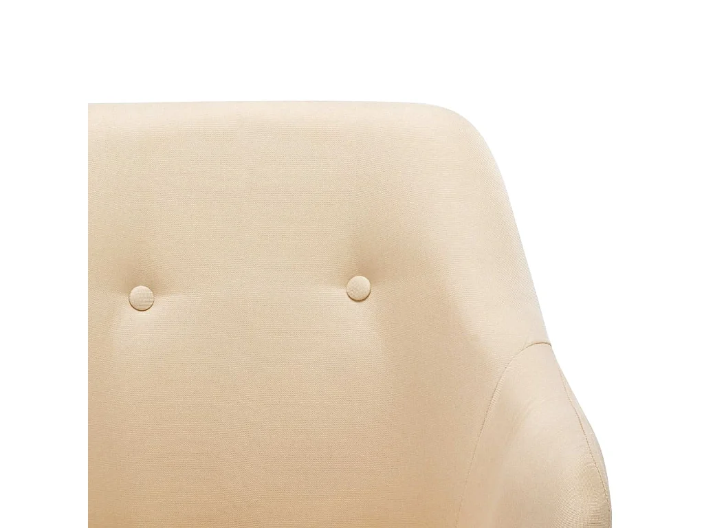 Chaise à bascule Crème Tissu