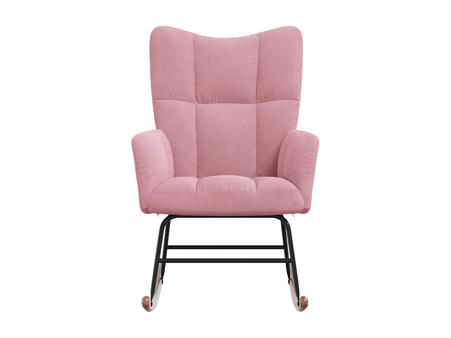 Chaise à bascule Rose Velours