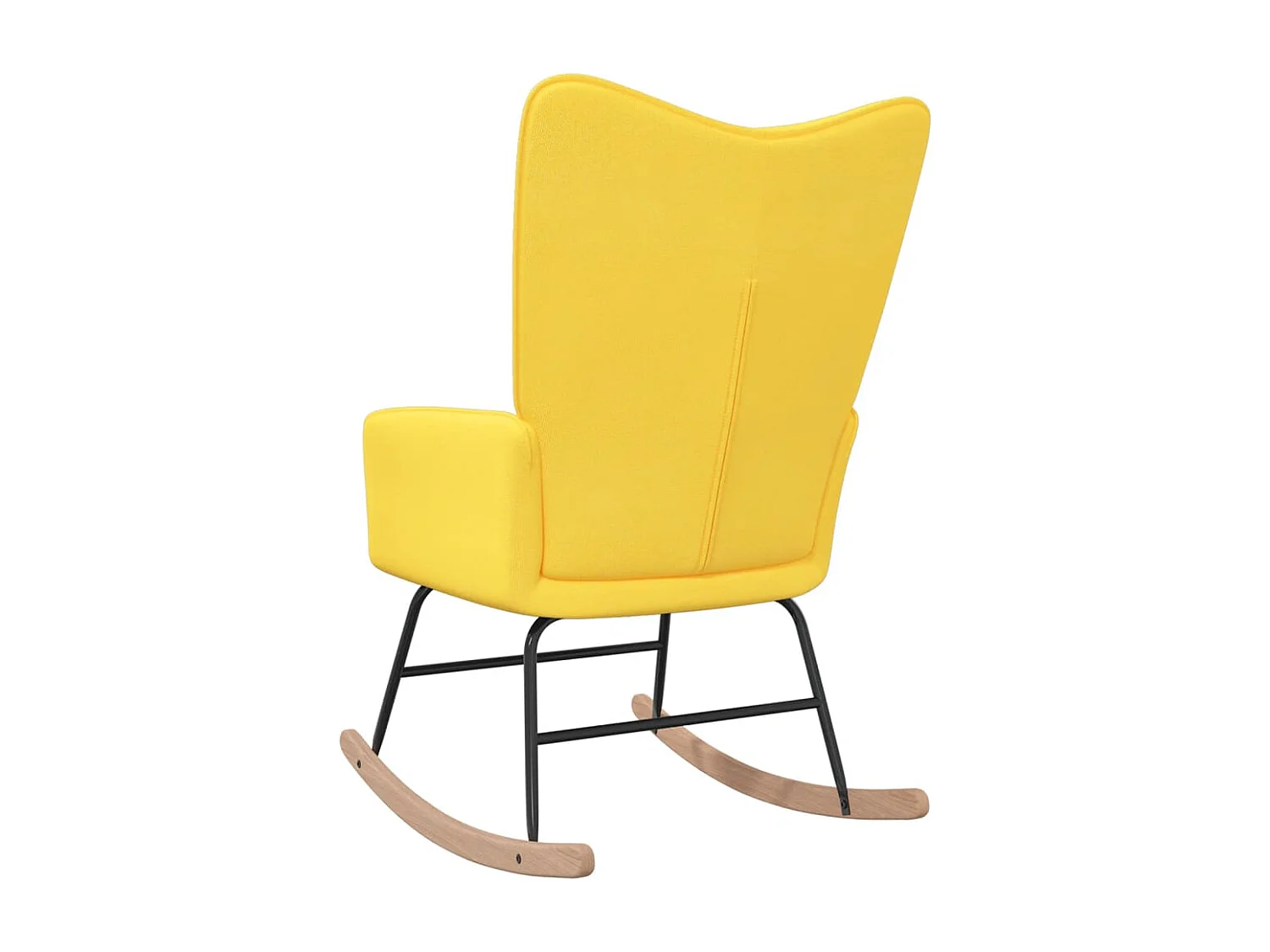 Chaise à bascule Jaune moutarde Tissu