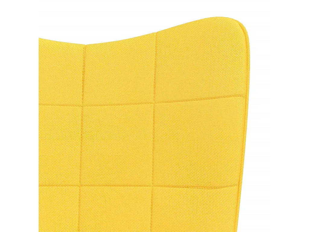 Chaise à bascule Jaune moutarde Tissu