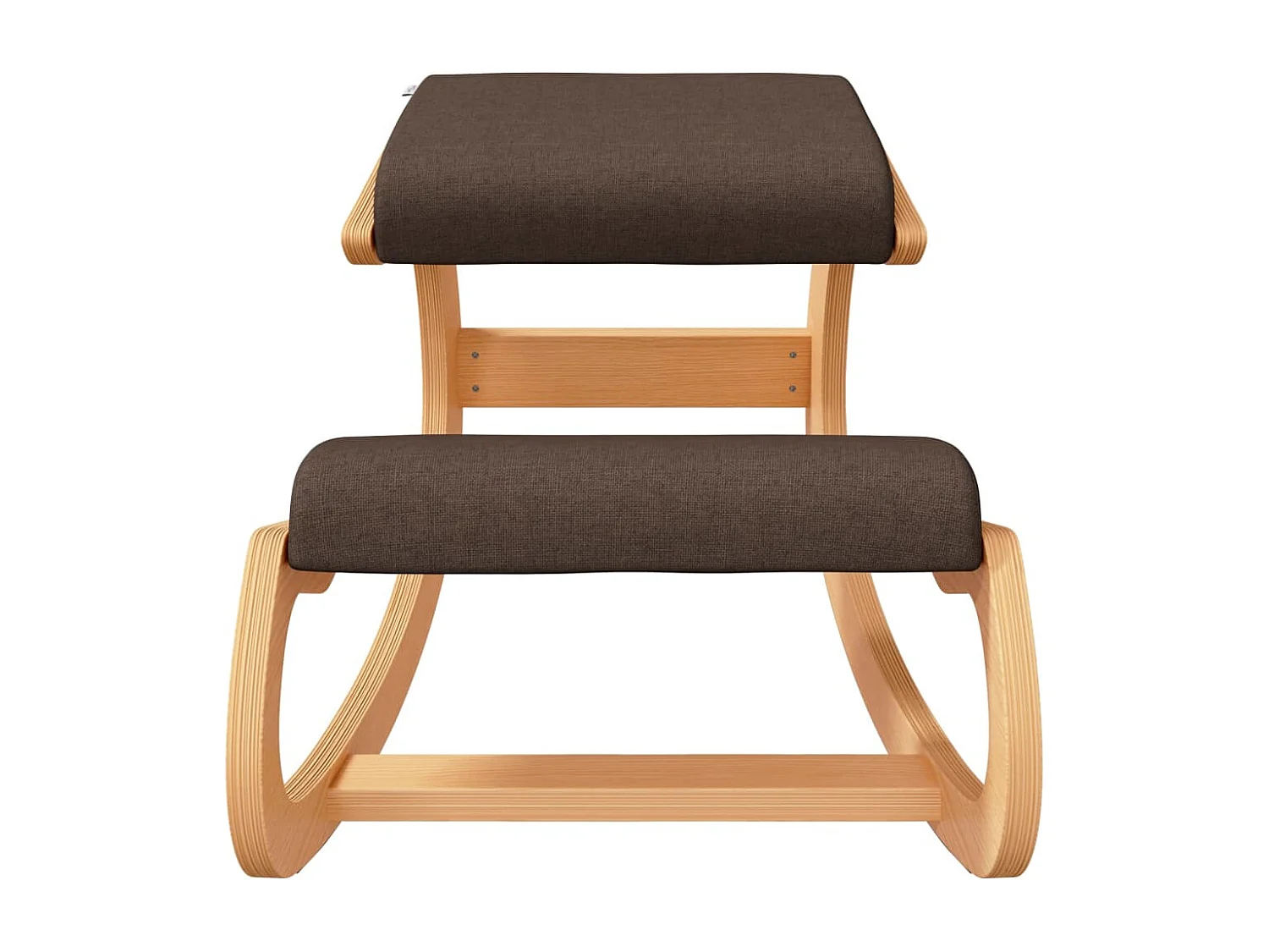 Chaise assis-genoux marron 55x84x55 cm contreplaqué de bouleau