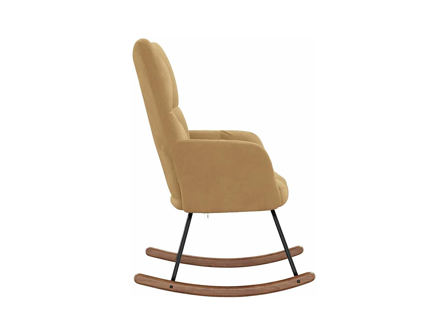 Chaise à bascule Marron Velours